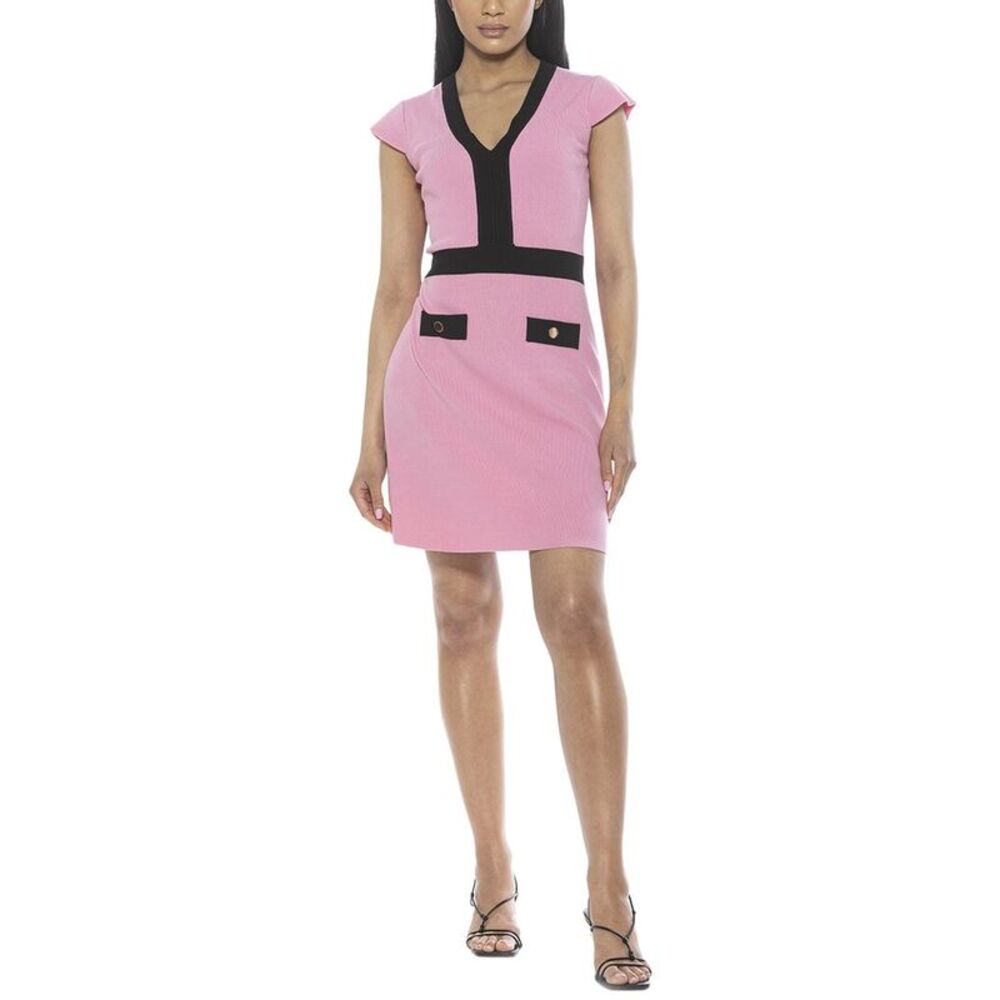 Alexia Admor Womens Rhea Sheath Dress, Pink